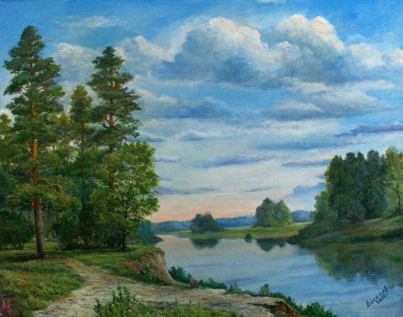 Картина крутые берега